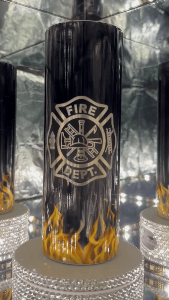 Fire Department Engraved Tumbler